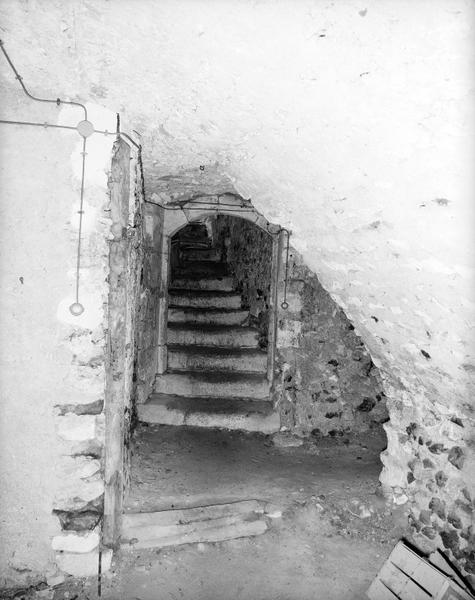 Cave, débouché de l'escalier.