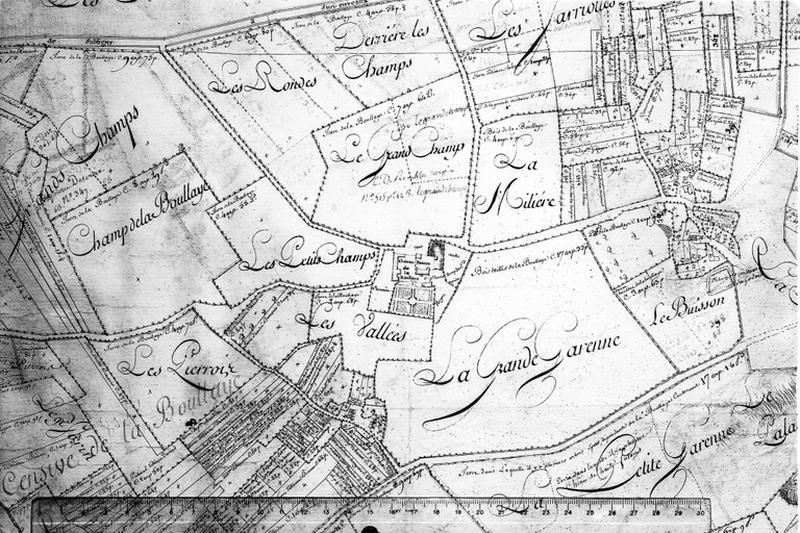 Plan de situation du château.