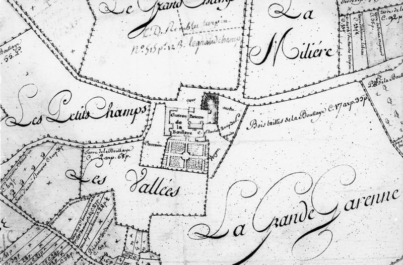 Plan de situation du château.