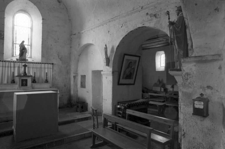 Choeur, mur sud de la chapelle sud.