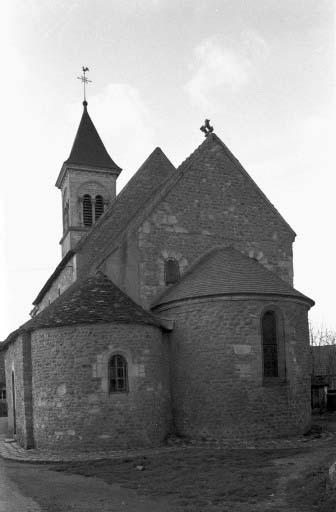 Façade Est et chevet, vue d'ensemble.