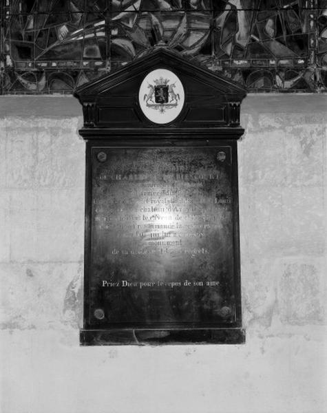 Plaque funéraire Biancourt