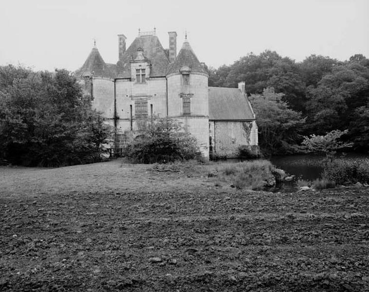 Vue d'ensemble de la façade antérieure (état en 1975).