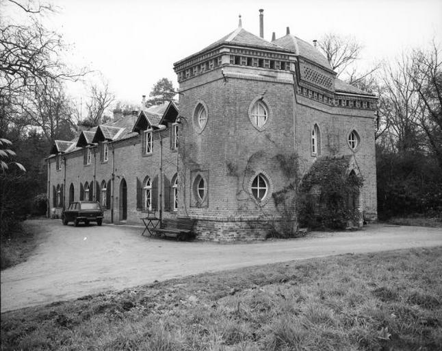 Vue de volume de la maison de garde.