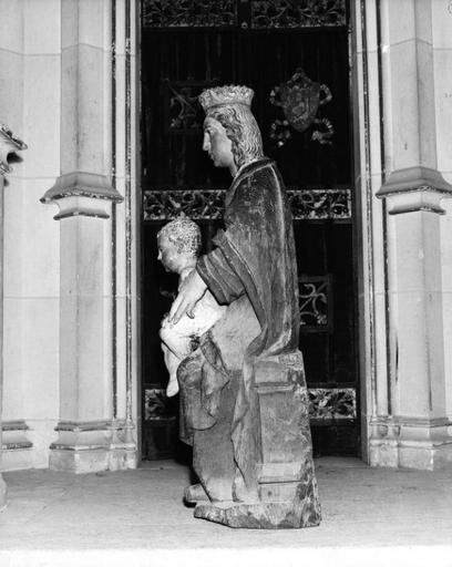 Statue (petite nature) : Vierge à l'Enfant dite Vierge de Cléry