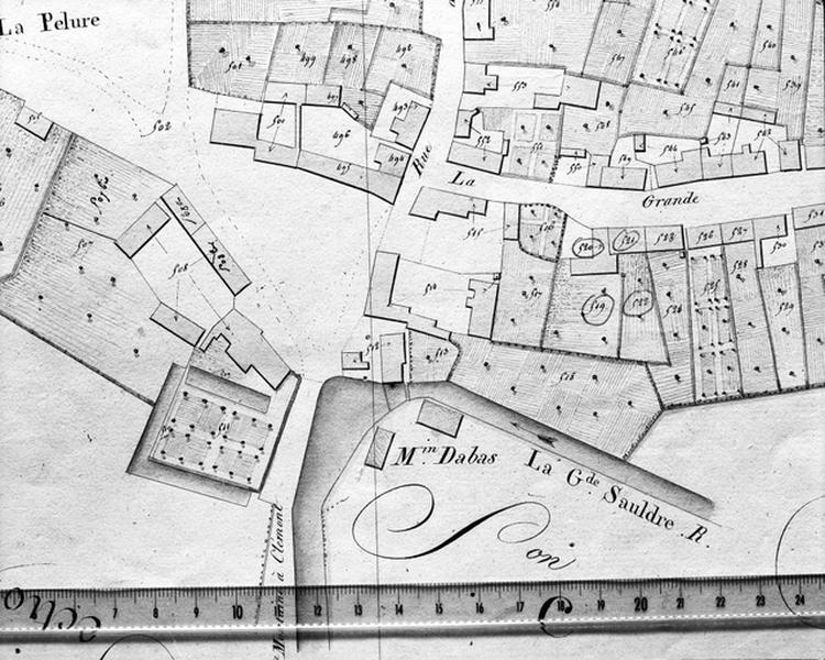 Plan de situation du moulin Dabas.
