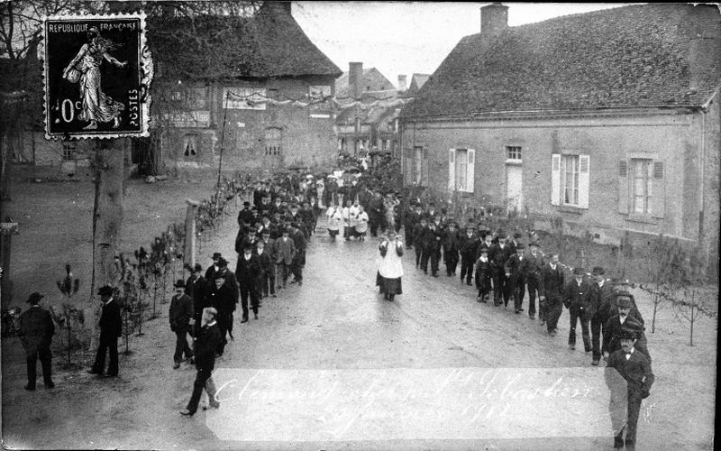 Procession de Saint Sébastien, vue générale.