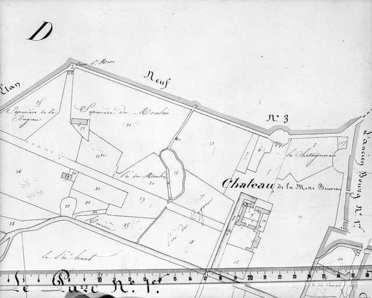 Plan du château de la Motte.