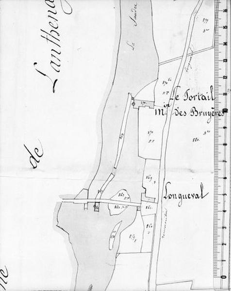 Plan de situation de l'ancien moulin à huile.