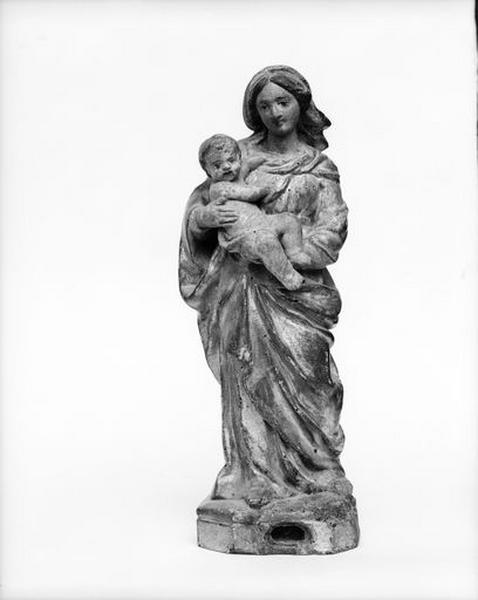 Statuette-reliquaire : Vierge à l'Enfant