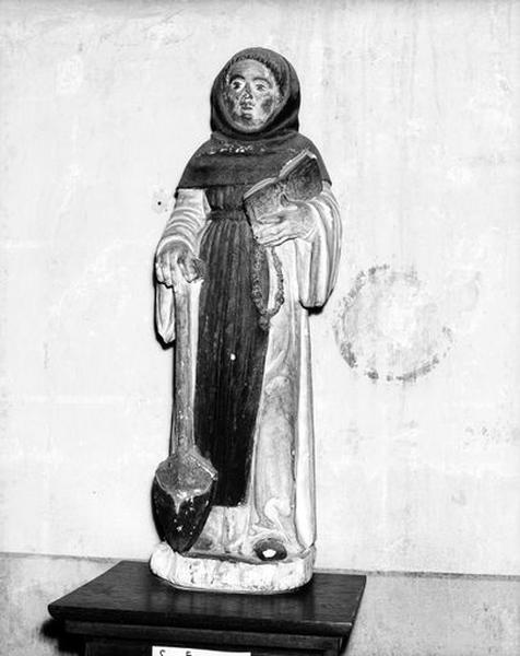 Statue (demi-nature) : saint Fiacre