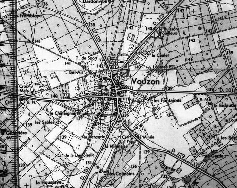 Carte du bourg.