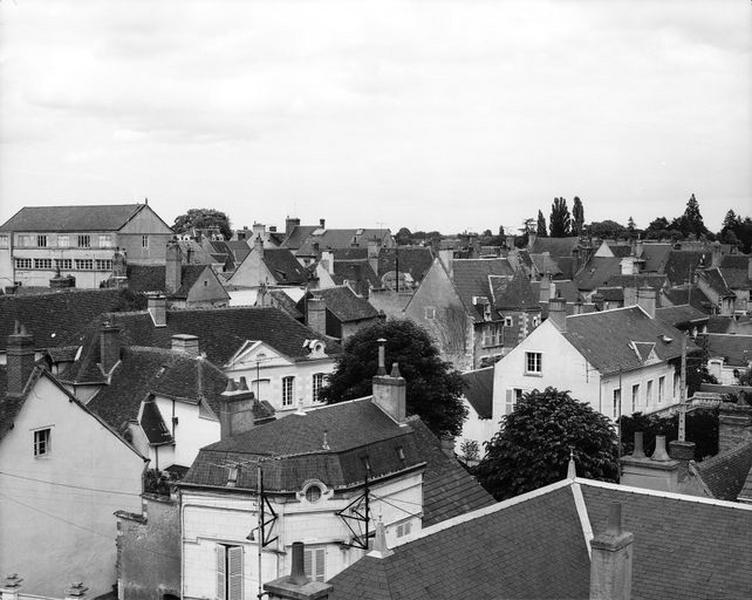 Vue générale du quartier 'bourgeois' prise du château vers le nord-Est.