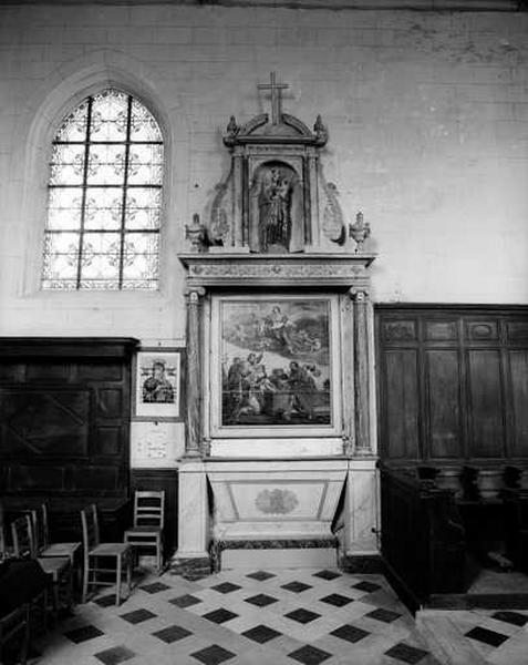 Retable (retable architecturé), retable de la Vierge