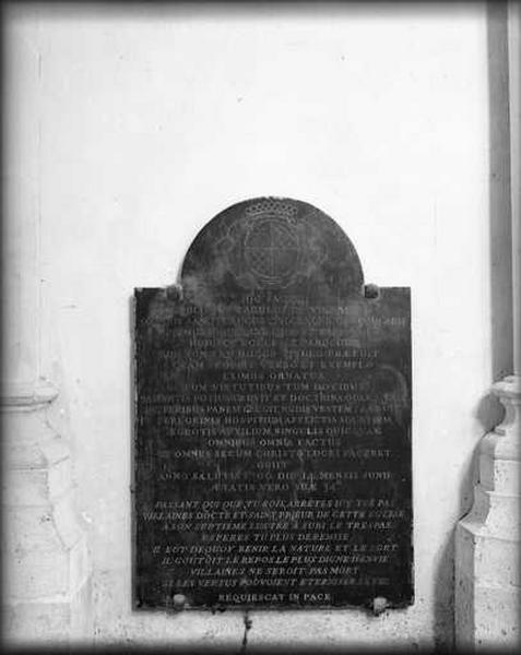 Plaque commémorative (2), de Philippe Charles de Villaine