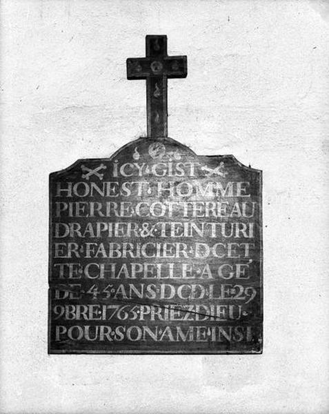 Plaque commémorative, de Pierre Cottereau