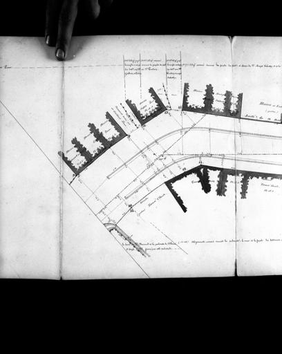 Plan de traverse de 1866.