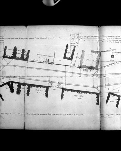 Plan de traverse de 1866.