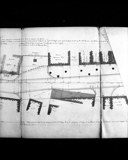 Plan de traverse de 1866.