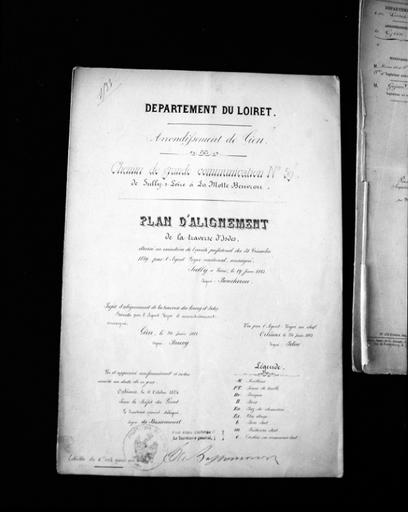 Plan d'alignement du G.C. 59 (1863).
