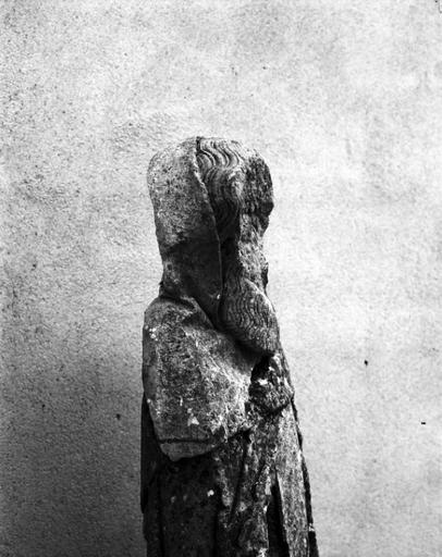Profil droit, tête.