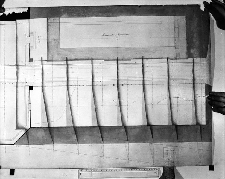 Plan et coupes des quais aux abords de la place Royale, dressé par Gustave Guérin le 10 janvier 1840, détail n°2.