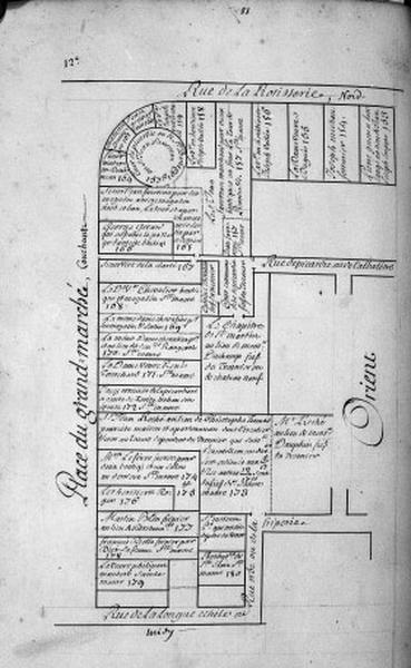 Plan terrier du chapitre Saint-Martin, fief de Sainte-Maure et de Puy-Chatel, 1749.