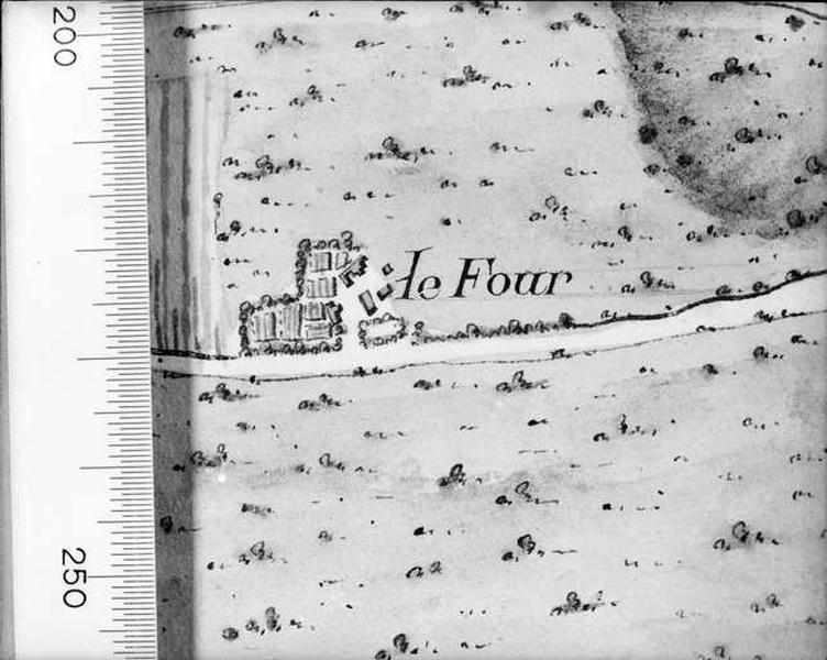 Détail du plan de situation de la tuilerie sur la route d'Orléans à Vierzon.
