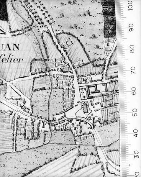 Plan du bourg de Nouan-le-Fuzelier.