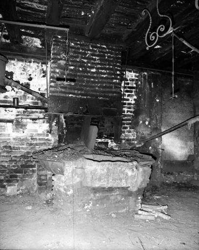Vue intérieure de l'ancienne forge.
