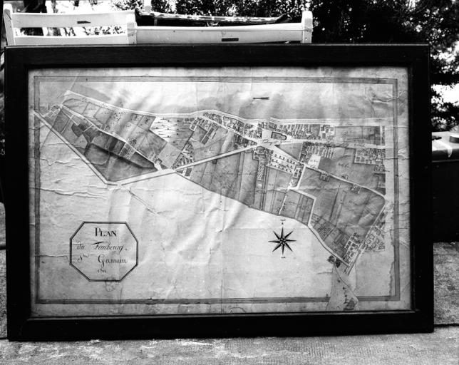 Plan représentant le faubourg Saint-Germain.