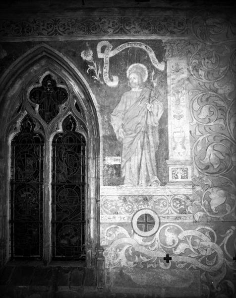 Chapelle, mur sud de l'ouest à l'Est, l'Apôtre Siméon.