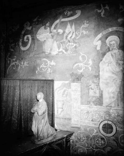 Chapelle, abside Est, mur sud-Est, Luc l'évangéliste.