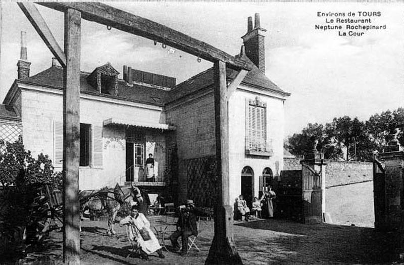 Le restaurant Neptune au port de Rochepinard, au début du XXème Siècle.