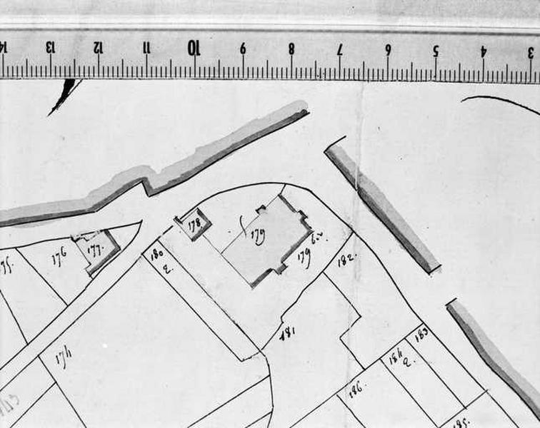 Extrait du plan cadastral napoléonien.