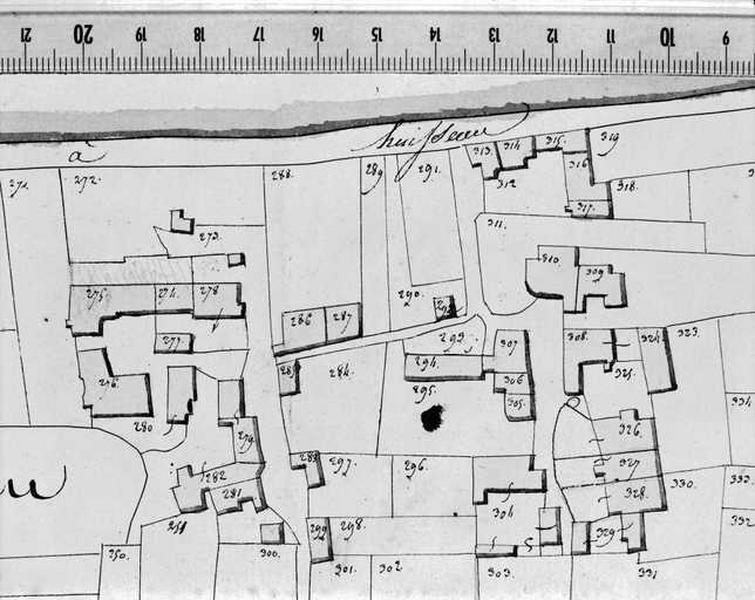 Extrait du plan cadastral napoléonien.