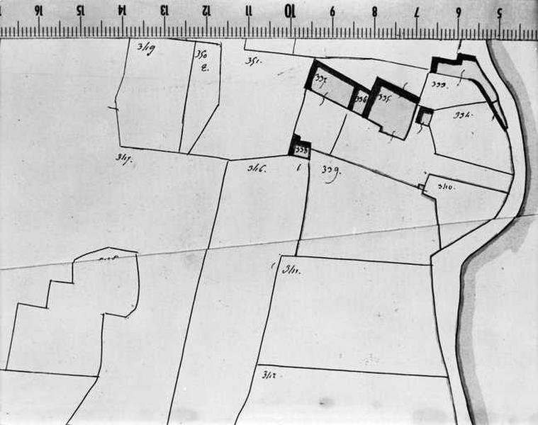 Extrait du plan cadastral napoléonien.