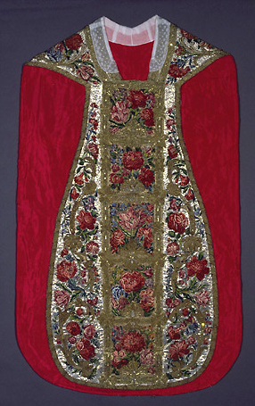 Chasuble du XVIIe siècle : devant.