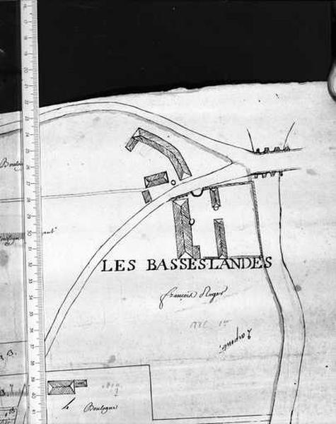 Extrait du plan censif ; 18e siècle.