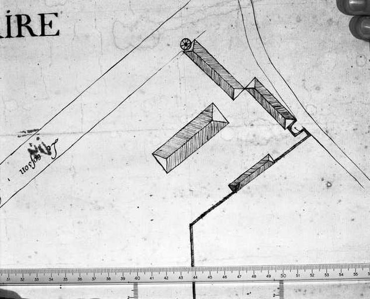 Extrait d'un plan censif ; détail : Nanteuil ; milieu 18e siècle.