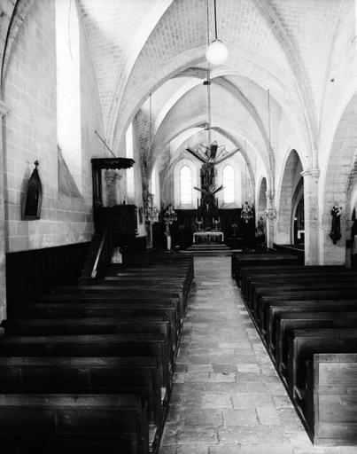 Vue axiale vers le choeur, collatéral nord.