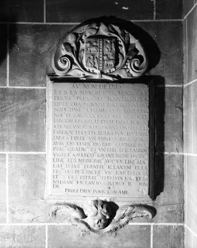 Plaque commémorative, du curé Jean Jacob