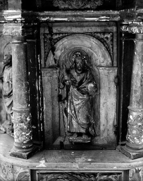 Chapelle sud ; tabernacle : Christ bénissant.