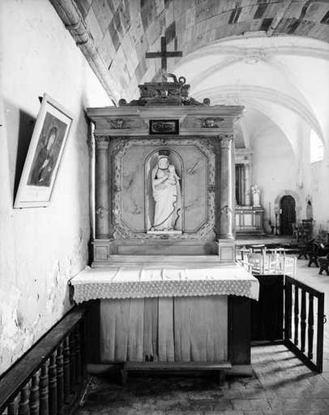 2 retables (retable architecturé, en pendant), de la Vierge, de saint Pierre