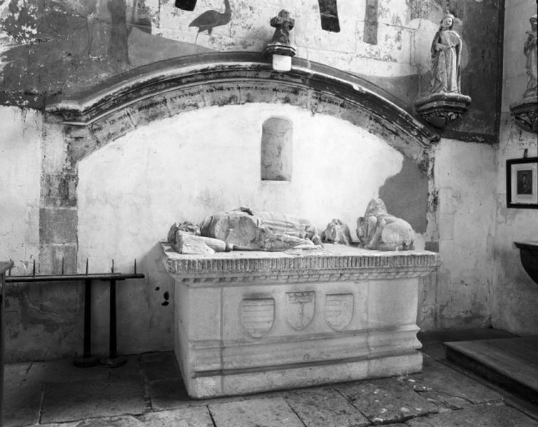 Monument funéraire (monument sépulcral, gisant), de Philippe du moulin