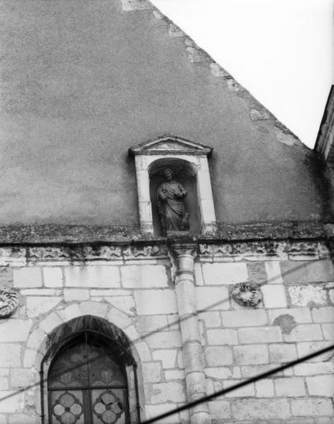 Façade ouest, mur pignon, Saint-Jean.