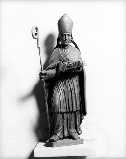 Statue (petite nature) : saint Ythier