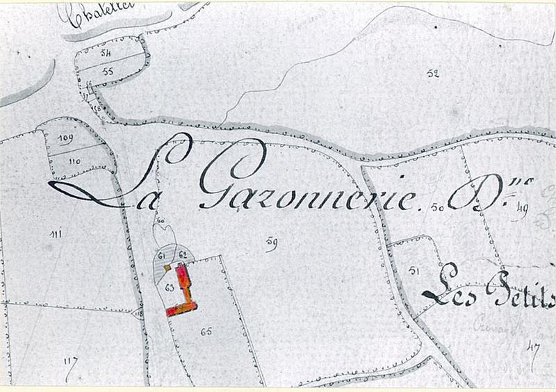 Domaine : Plan cadastral XIX ème siècle.