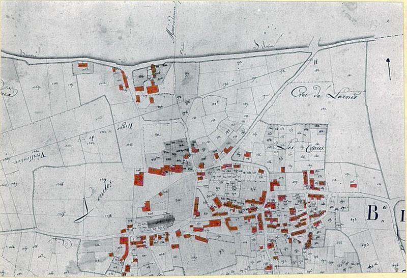 Plan cadastral début XIX ème siècle.