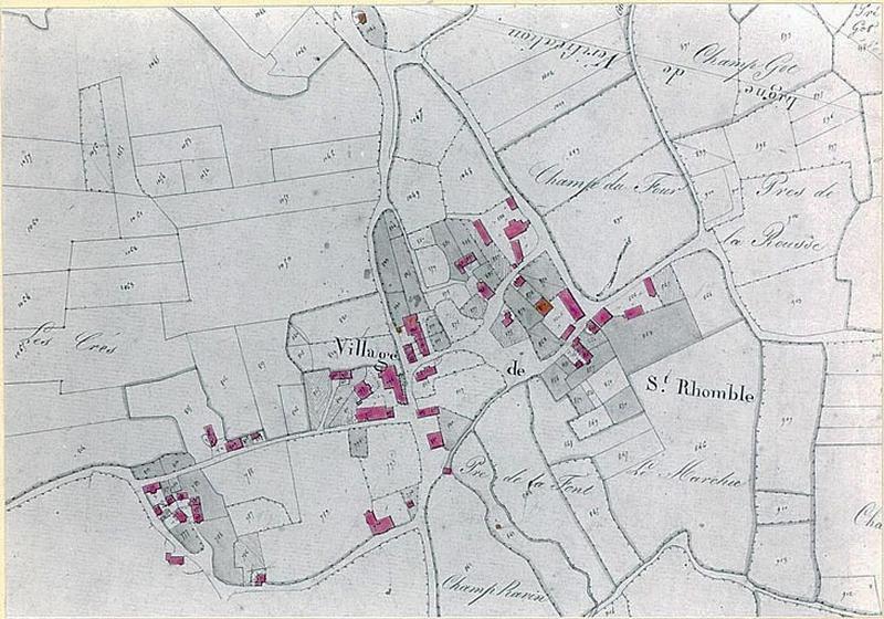 Plan cadastral début XIX ème siècle.